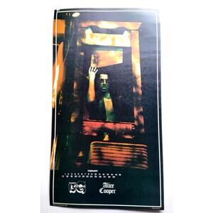 Alice Cooper Guillotine Poster 1975 Horror Glam Shock Rock Music UNUSED 22" Orig